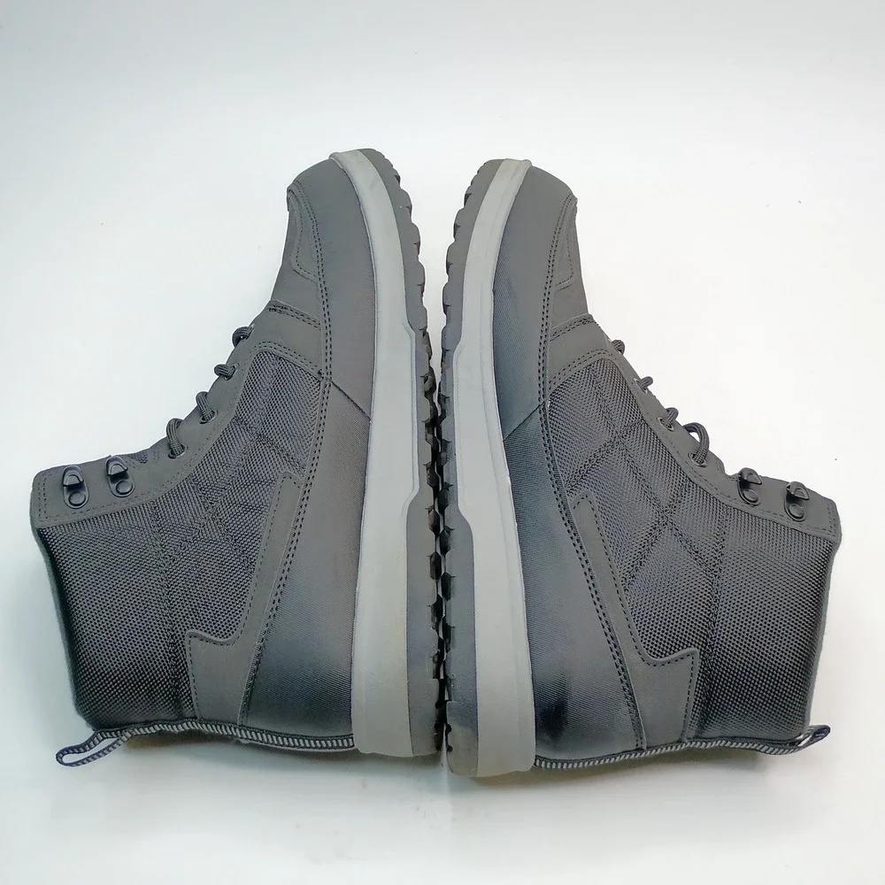 Weatherproof Jenkins Boots Men Size 11 Dark Grey Black Synthetic Textile